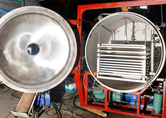500KG điều khiển từ xa chân không máy đông khô quy mô công nghiệp
