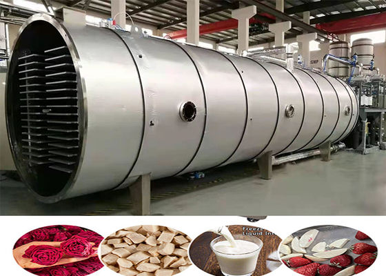 Điều khiển PLC máy sấy đông bằng chân không thực phẩm lớn 500 kg / lô