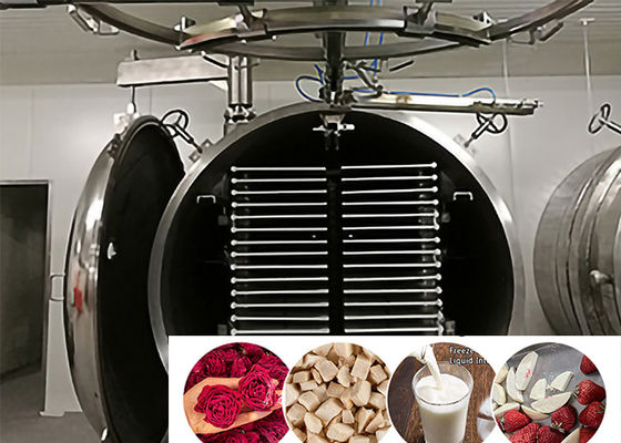 Tiết kiệm năng lượng Máy làm khô đông lạnh dụng cụ thương mại lớn 200kg / lô