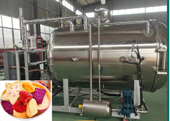 Máy làm khô đông lạnh thực phẩm trái cây với hệ thống làm lạnh Bitzer