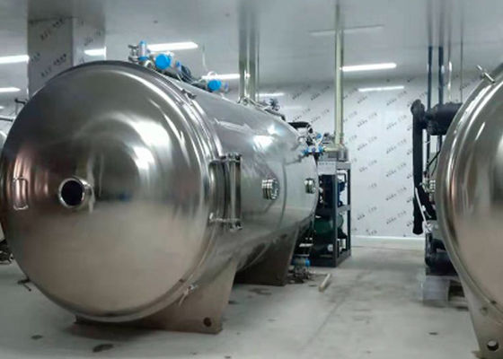 Máy làm khô đông lạnh công nghiệp thực phẩm 100KG / lô