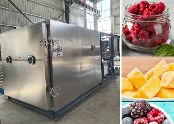 Máy làm khô lạnh chân không sữa trái cây thực phẩm điều khiển từ xa bằng PLC