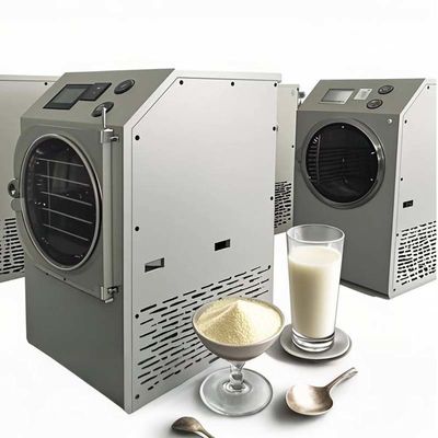 Máy sấy đông lạnh tốt nhất cho sử dụng gia đình Sữa Liquid Fruit Lyophilizer với máy bơm chân không