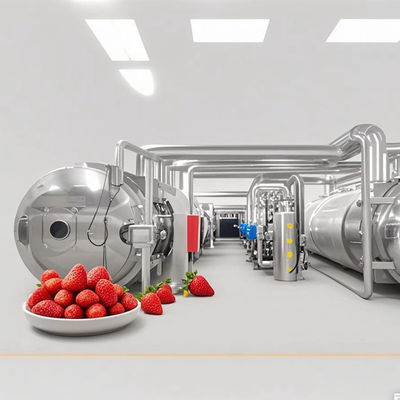 Máy làm khô đông thương mại quy mô 1000kg Kiểm soát tự động cho khối lượng lớn
