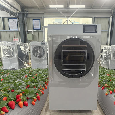 6kg thử nghiệm máy làm khô đông lạnh R & D để sản xuất hàng loạt nhỏ với màn hình cảm ứng PLC