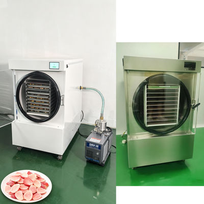 Máy làm khô đông lạnh gia dụng Máy làm khô đông lạnh với máy bơm chân không Baosi hai giai đoạn và vỏ thép không gỉ SUS304