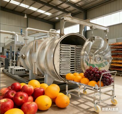 Máy làm khô đông lạnh công nghiệp 200kg: Công suất cao, cấp thương mại cho sản xuất thực phẩm & dược phẩm hàng loạt