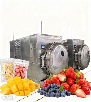 Máy lyophilizer quy mô lớn: Máy làm khô lạnh công nghiệp tự động, tiết kiệm năng lượng để bảo quản khối lượng lớn