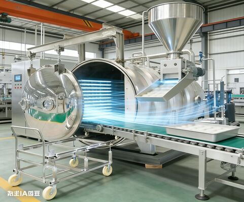 Máy làm khô đông lạnh công nghiệp, 200kg Capacity.