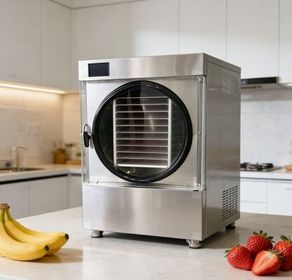 Sản phẩm tươi trong suốt cả năm. Máy làm khô lạnh thực phẩm trên bàn với hoạt động yên tĩnh và công nghệ tiết kiệm năng lượng