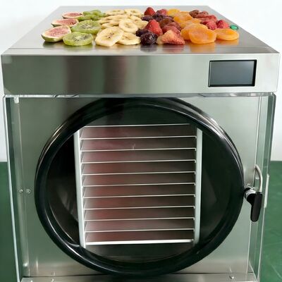 Chu kỳ đông khô 24 đến 30 giờ Máy đông khô tại nhà với nhiệt độ từ âm 50 đến cộng 90 độ C và mức tiếng ồn dưới 50 decibel