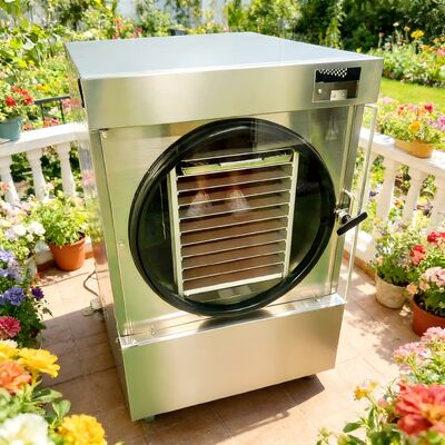 SUS304 Thép không gỉ máy sấy đông gia dụng Điện bởi máy nén Danfoss 220V 1PH 50 60HZ Tối ưu hóa cho gia đình và bảo quản thực phẩm