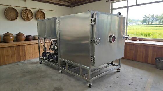 Máy sấy đông lạnh công nghiệp bằng thép không gỉ 304 với hệ thống sưởi điện và bộ làm lạnh  hoặc Leybold cho kết quả nhất quán