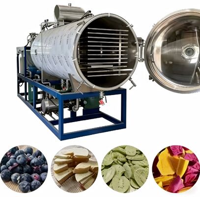 Chế độ hoạt động tự động Máy sấy đông lạnh công nghiệp với mức độ tiếng ồn 70dB và mức chân không dưới 13Pa Thích hợp cho công nghiệp