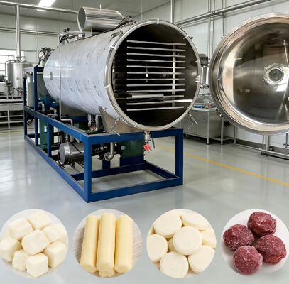 Hệ thống điều khiển PLC Máy sấy đông lạnh công nghiệp Phạm vi nhiệt độ từ trừ 50 độ C đến cộng 80 độ C Hệ thống an toàn đa lớp đảm bảo vận hành