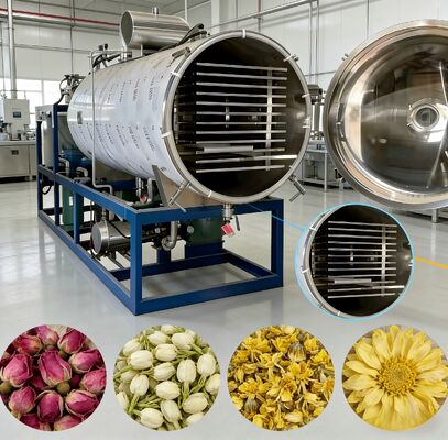 220V 380V 3PH nguồn cung cấp điện Máy sấy đông lạnh bao gồm BITZER hoặc Leybold đơn vị làm lạnh được thiết kế để bảo quản thực phẩm