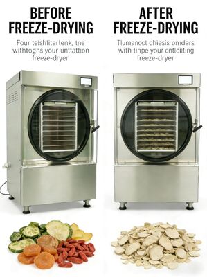 Hai giai đoạn máy bơm chân không Baosi Home Freeze Dryer Phương pháp sưởi ấm bằng điện Capacity 20 to 25kg Easy operation and maintenance