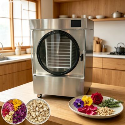 Máy sấy đông lạnh gia đình trung bình có hệ thống sưởi ấm điện và hệ thống làm lạnh máy nén Danfoss phù hợp cho lưu trữ lâu dài