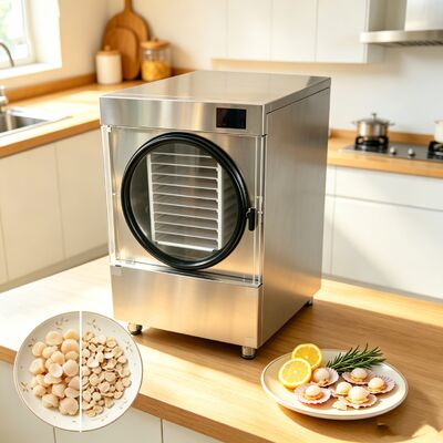 1100 1000 1180mm Máy sấy đông tại nhà Được làm từ thép không gỉ SUS304 Lý tưởng để sấy đông trái cây và rau