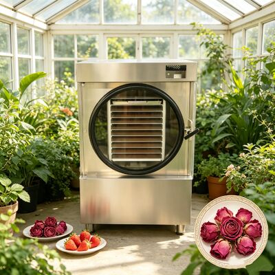 Danfoss Compressor Home Freeze Dryer kết hợp SUS304 Stainless Steel và 2 giai đoạn máy bơm chân không Baosi để làm khô thực phẩm