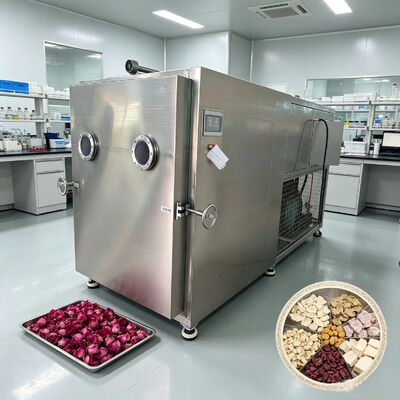 Máy làm nóng bằng điện cộng với máy làm khô lạnh rau silicon có giới hạn chân không nhỏ hơn hoặc bằng 13Pa và hệ thống làm mát bằng không khí để hoạt động