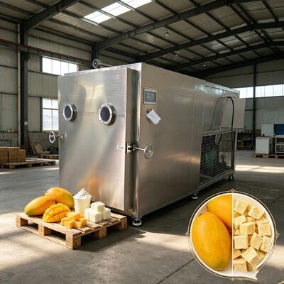 Chế độ hoạt động tự động Máy sấy đông lạnh rau dùng sưởi điện và công nghệ silicon để bảo quản rau