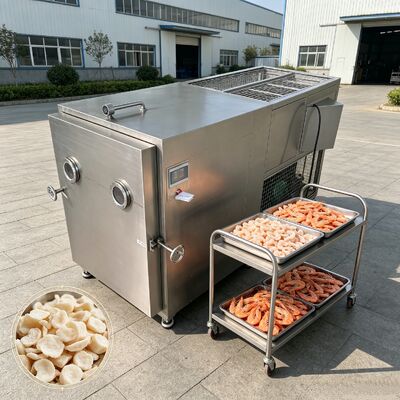 Máy sấy đông lạnh rau quả FOB được cung cấp bởi Máy bơm chân không cánh quạt quay hai giai đoạn thích hợp cho chế biến rau quả quy mô lớn
