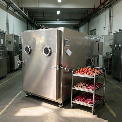 Điện sưởi Silicon rau đông khô Phòng kích thước 1800 1700 1300mm Tổng kích thước 3800 1700 2000mm Được thiết kế cho các quy trình đông khô